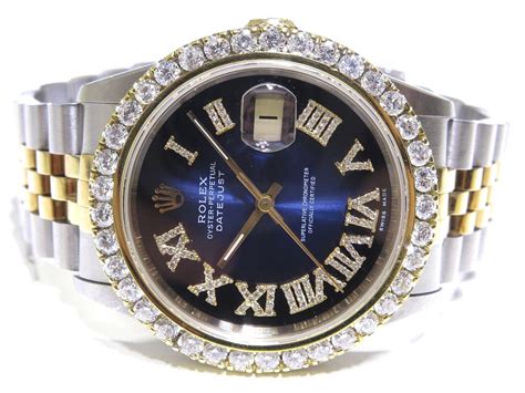 rolex datejust blue dial diamond bezel|Rolex Datejust diamond dial 36mm.